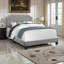 Lit tapissier double aspect gris Willand
