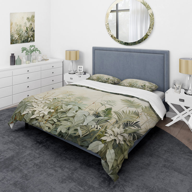 Ensemble de housse de couette Vintage Jungle Landscape I - Jungle, Housse de couette très grand et 2 très grandes t