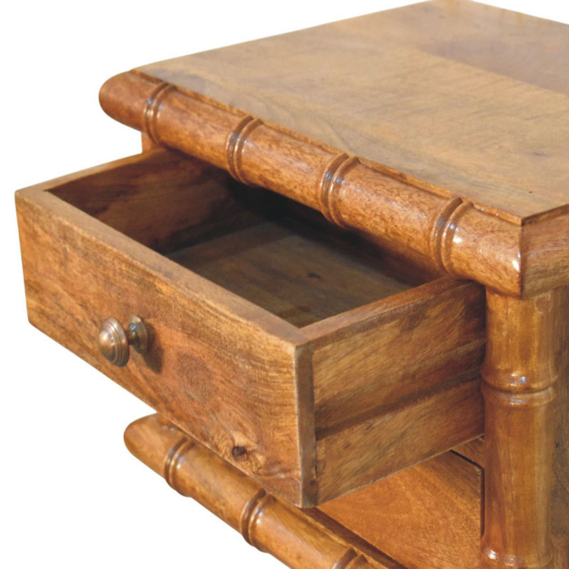 44cm W Solid Wood Bedside Table