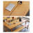 Brown Rectangular Solid Wood Dining Table-108918975