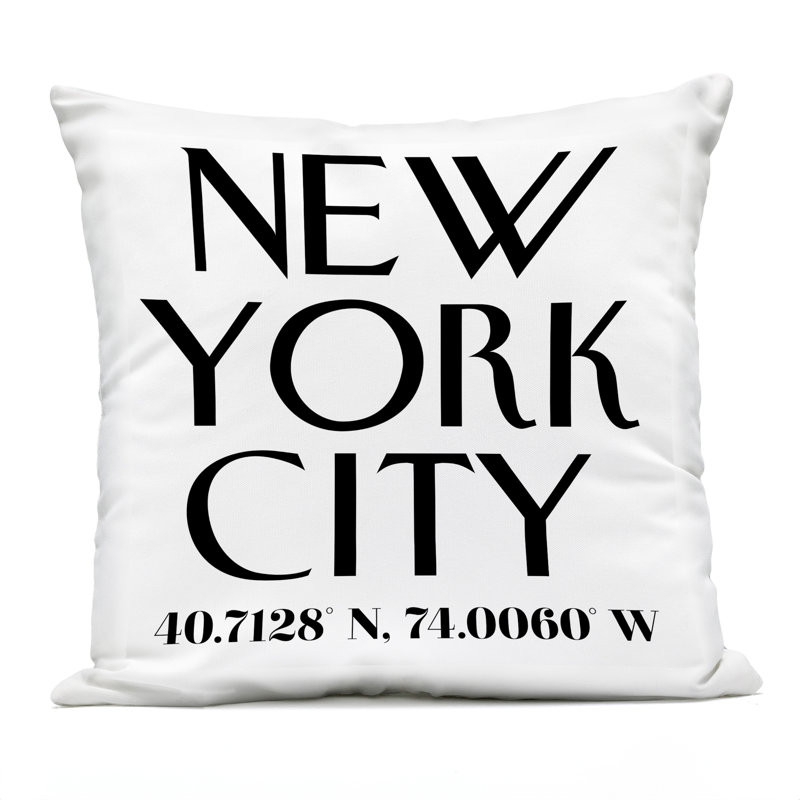Conception de coussin décoratif urbain Urban NYC par Annabelle Hall