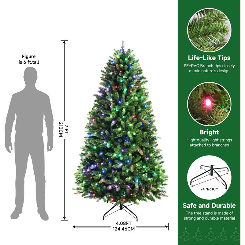 83.86cm H Lighted Artificial Christmas Tree