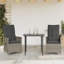  Ensemble de 2 chaises de jardin inclinables grises
