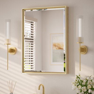 Areiona Beveled Bathroom Accent Vanity Mirror