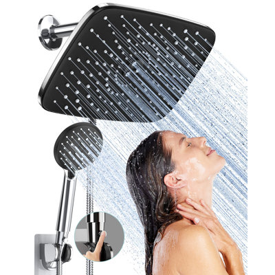 Combinaison luxueuse de pomme de douche double