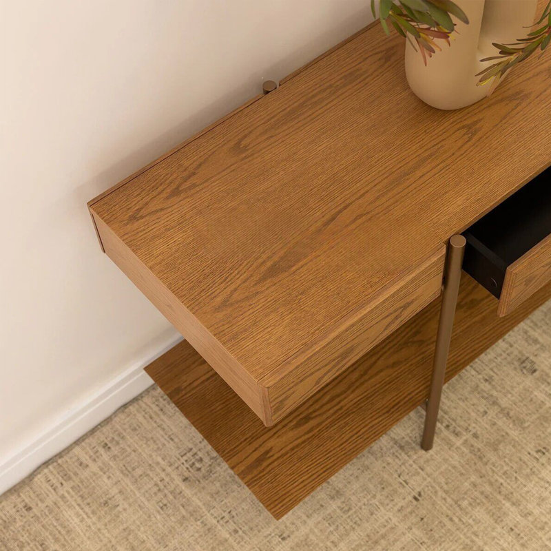 Minimalist multi-level storage rack, 29.53" H x 47.24" W x 17.72" D