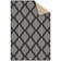 Glamour  Non-Slip Moroccan Trellis Area Rug For Living Room, Hallway Runner, Entryway Rug, Gray/Black
