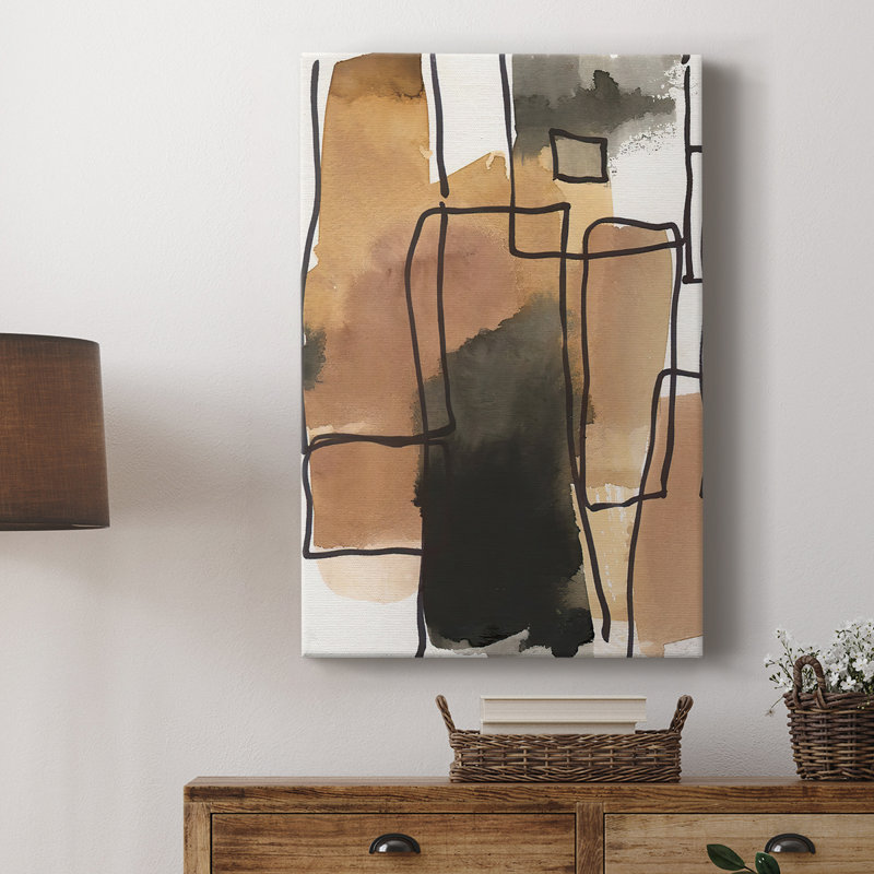 Retro Vibe II -Custom Wrapped Gallery Cavas, 18" H x 12" W