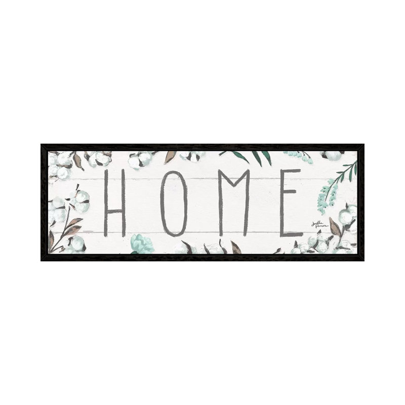 Blessed X 1 Piece Panoramic Wall Art on Canvas, 121.92 cm H x 40.64 cm W, Black Framed