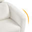color Upholstered Boucle Barrel Chair-750989729