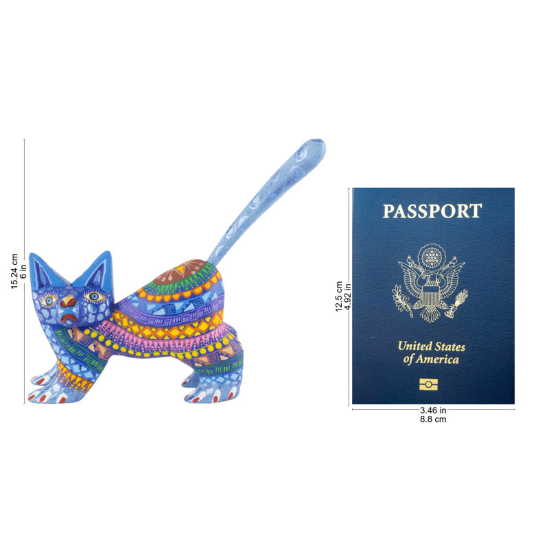 Figurine pour chat quote-part en bois Juozaityte