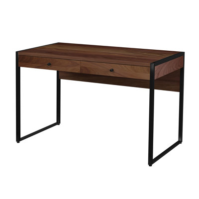 Drake 2-Drawer Walnut Writing Desk