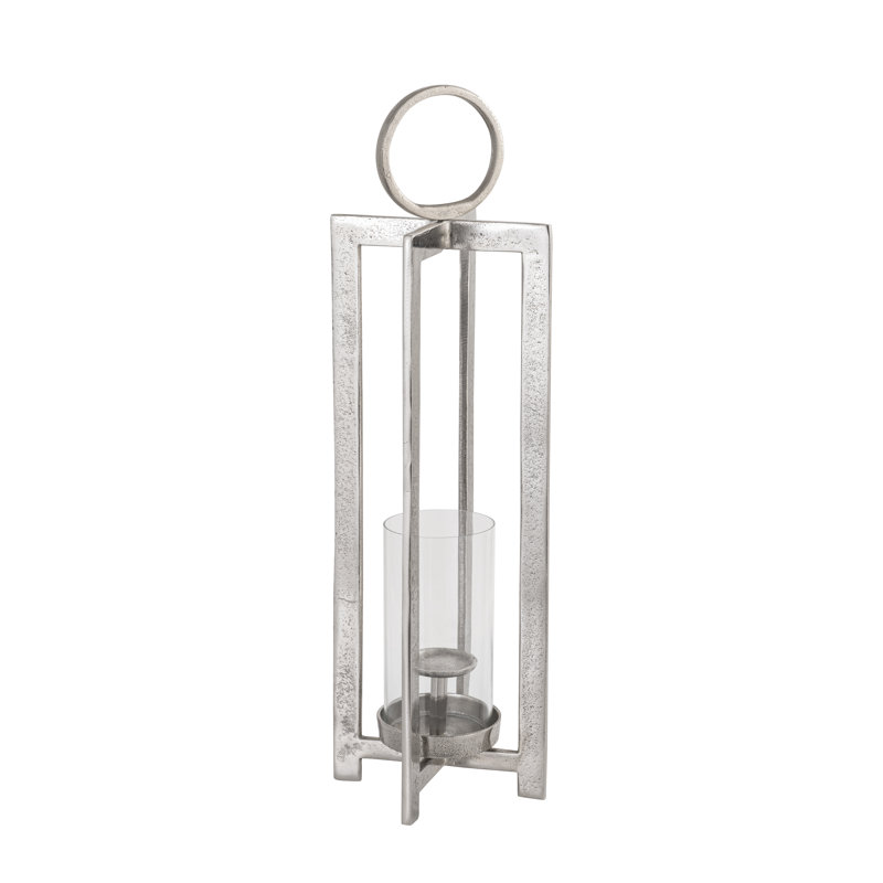 Lanterne Wilmot - Petit argent, H 26 po x l 8 po x P 8 po