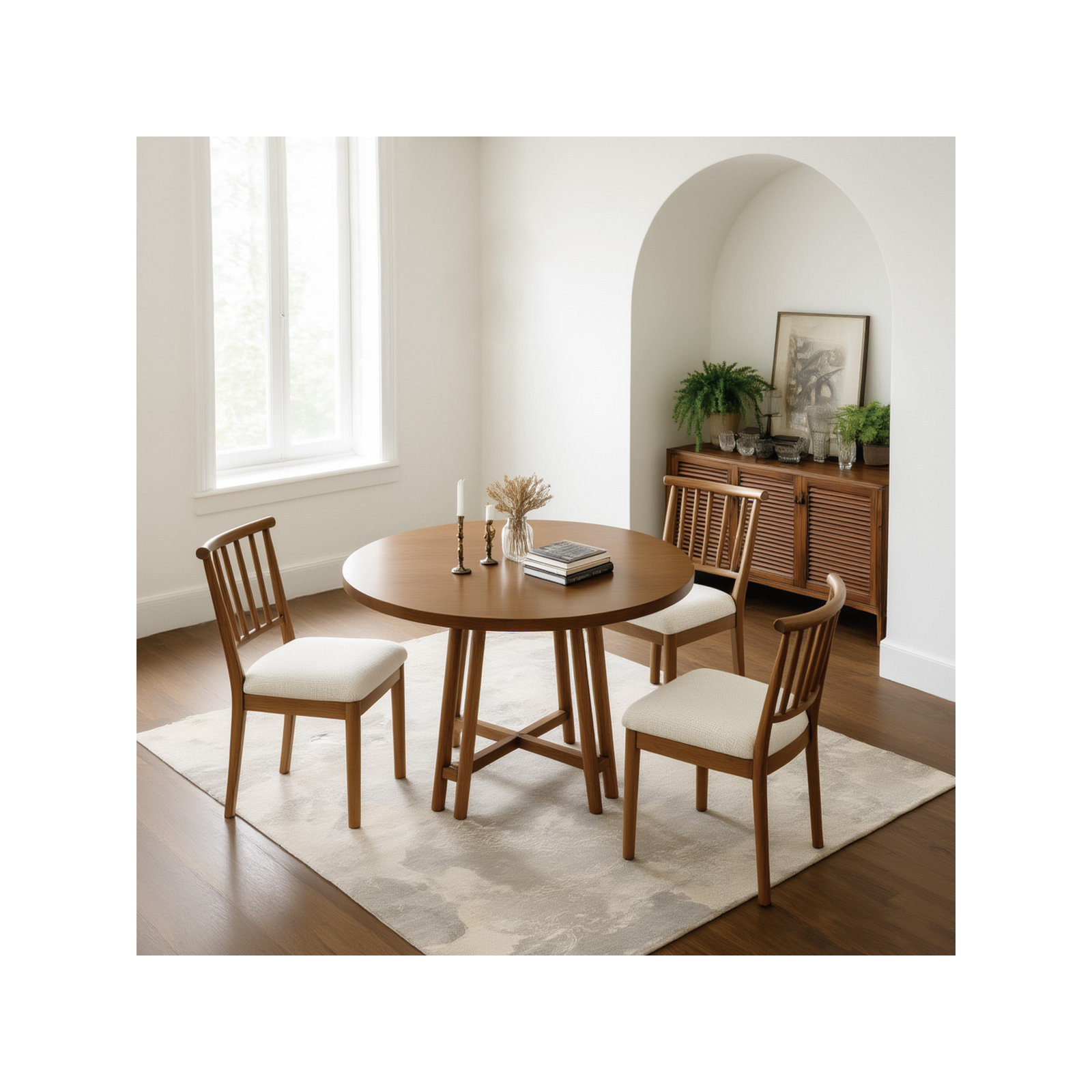 Wales 47" Solid Wood Dining Table