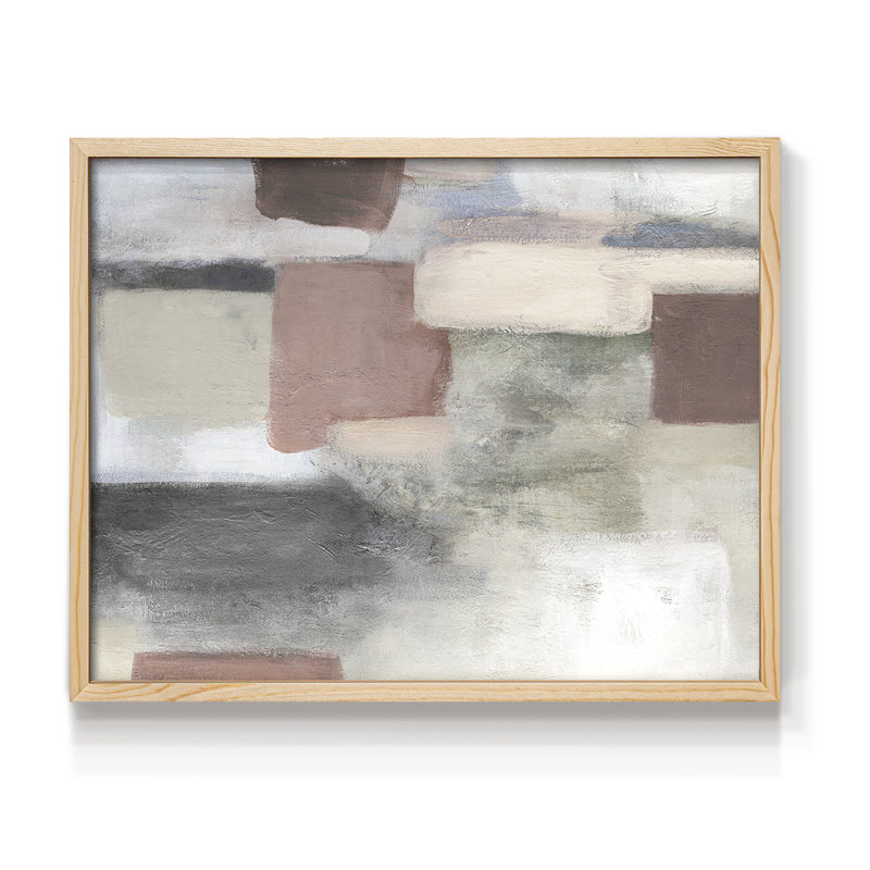 Pastel vif - reproduction encadrée - réversible, Naturel, H 11 po x l 14 po