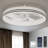 Andia Caged Ceiling Fan with LED Lights, Low Profile Ceiling Fan for Living Room-2028587948-2028587939-2028587938