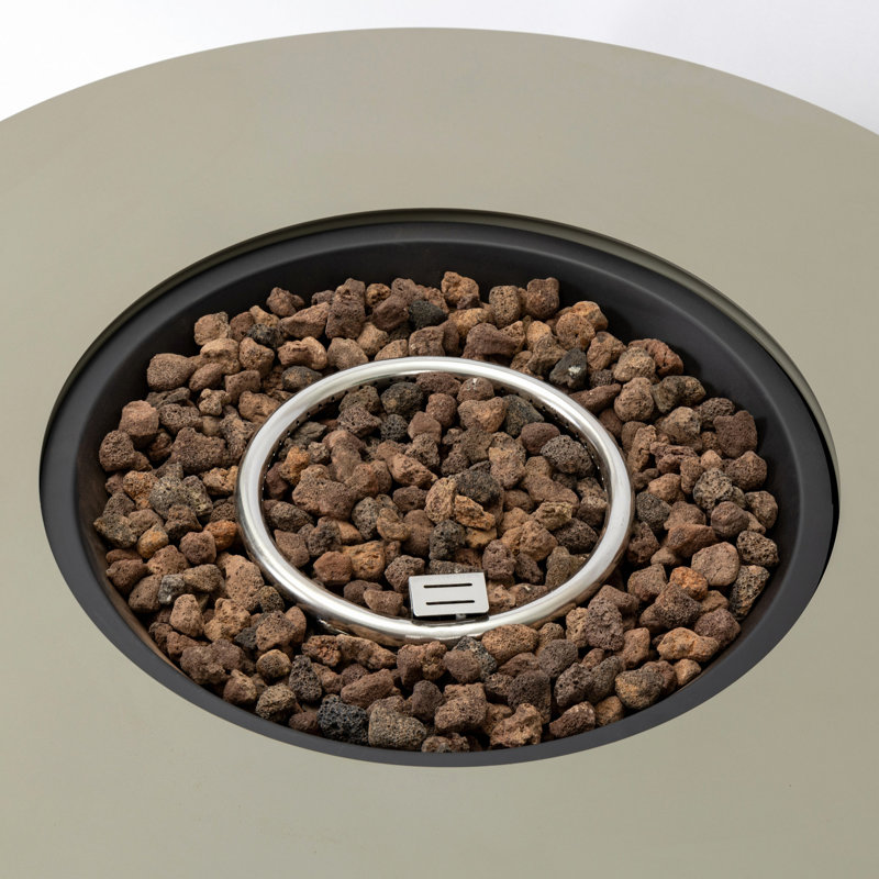 36" Round Iron Fire Pit Table