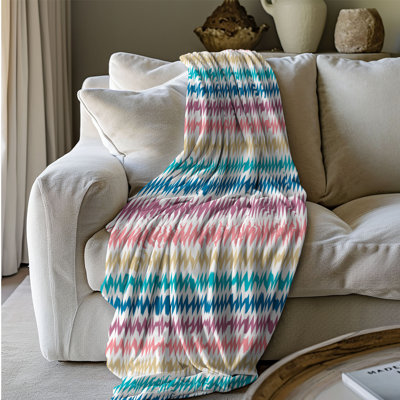 Wave Glow - 1 Piece Premium Sherpa Blanket