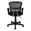 Chaise de bureau, hauteur réglable, pivotante, ergonomique, accoudoirs, bureau d'ordinateur, bureau, juvénile, filet noir, métal noir, contemporain, moderne-266465984-266465986
