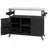 50.25" Outdoor Rolling Grill Cart Potting Bench Table With Stainless Steel Top, Storage Cabinet Kitchen Island-1242083994
