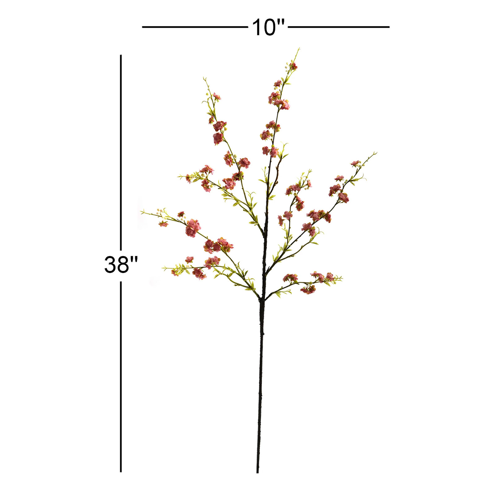 38'' Faux Cherry Blossom Branch, Pink