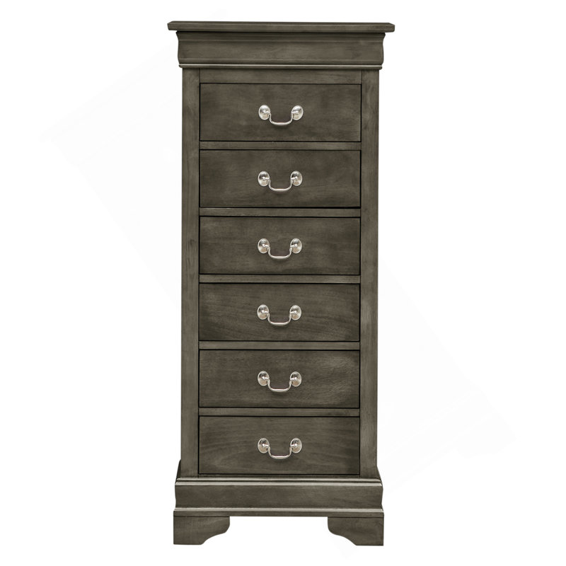 Commode à linge Louis Phillipe G3105-LC, gris, Gris