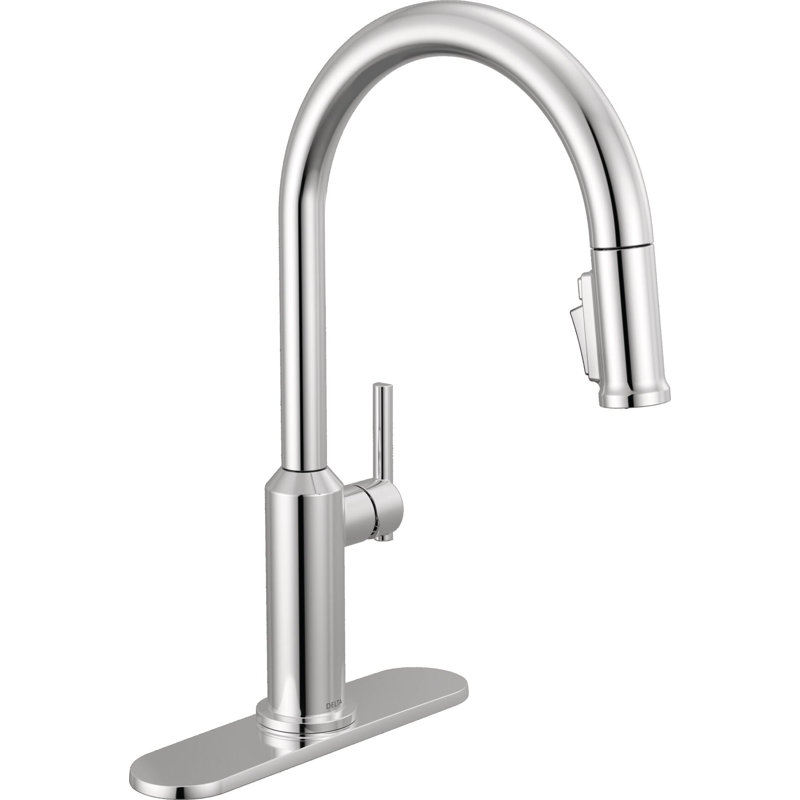 Single Handle Pull-Down Kitchen Faucet, Lumicoat Chrome