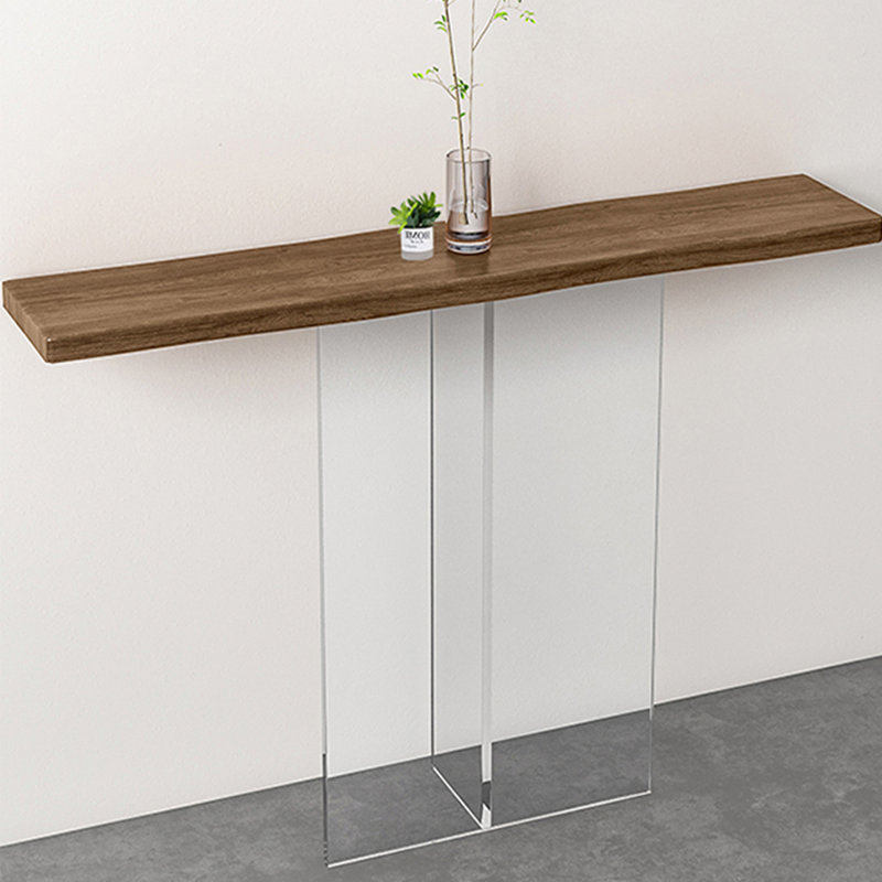 Modern Minimalist Console Table, Brown