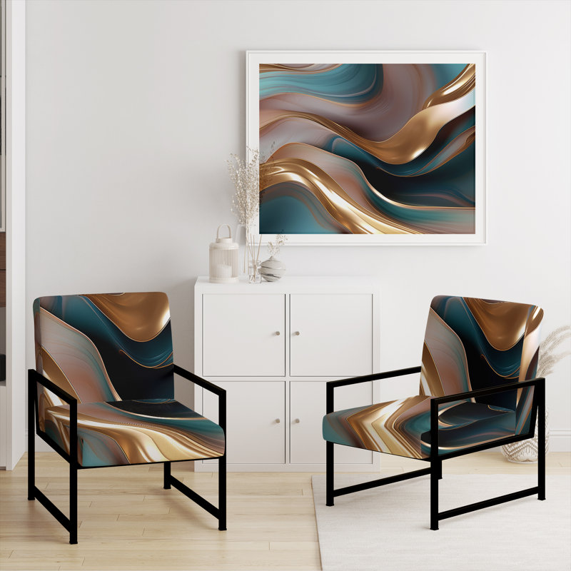 Fauteuil d'appoint Darende, Noir, noir, noir, noir