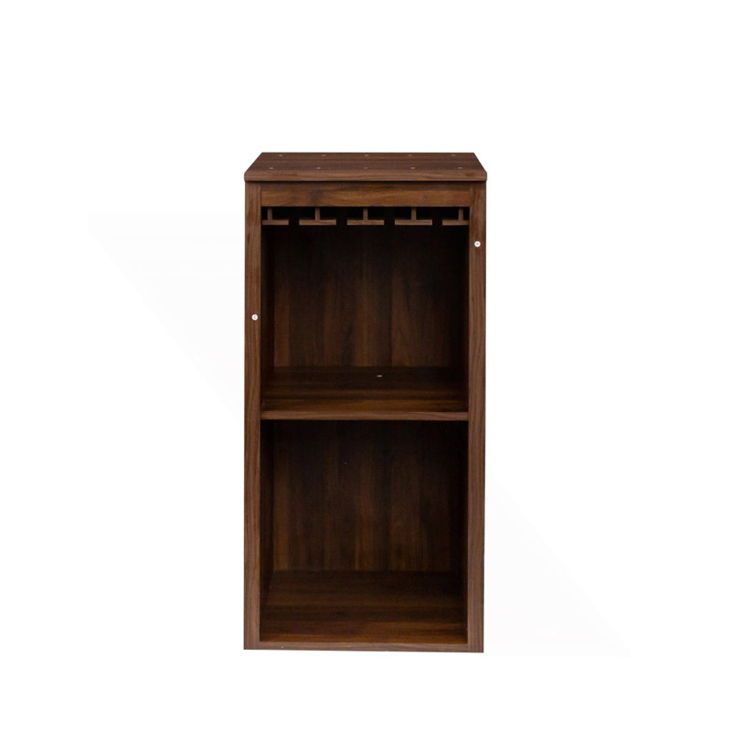 Modular Wine Bar Cabinet With Storage Shelves