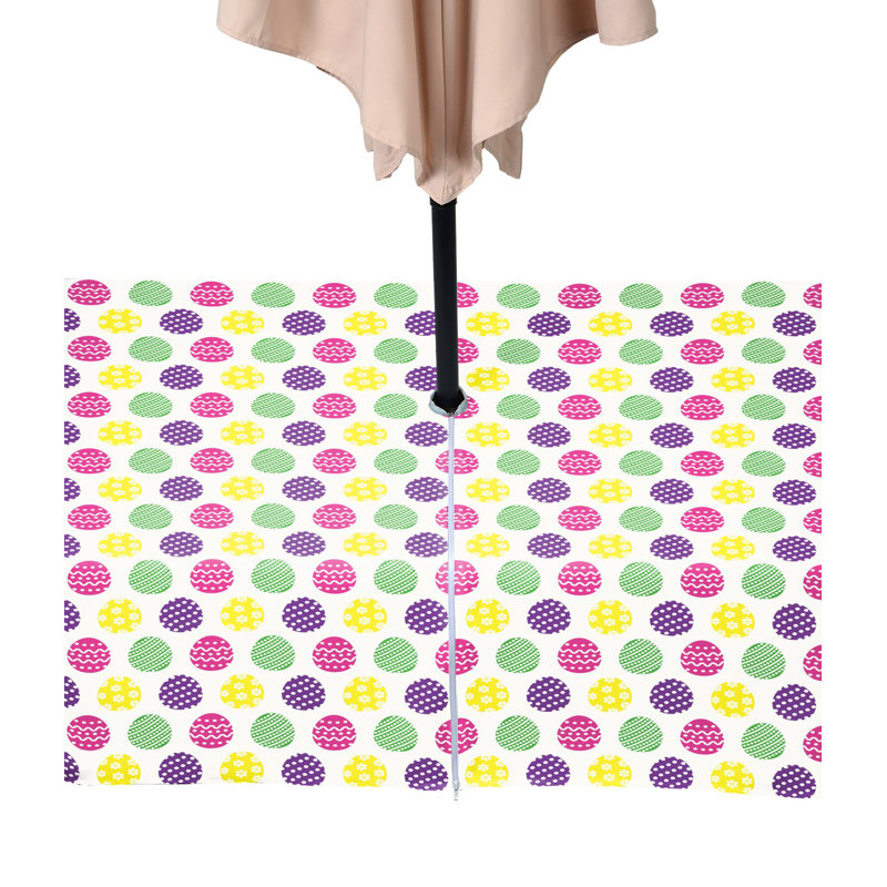 Fun Easter Eggs Water Repellent Tablecloth, 104" x 60"