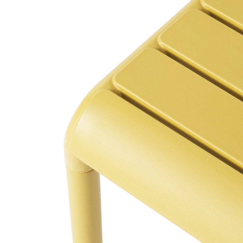 Square Outdoor Side Table, Yellow