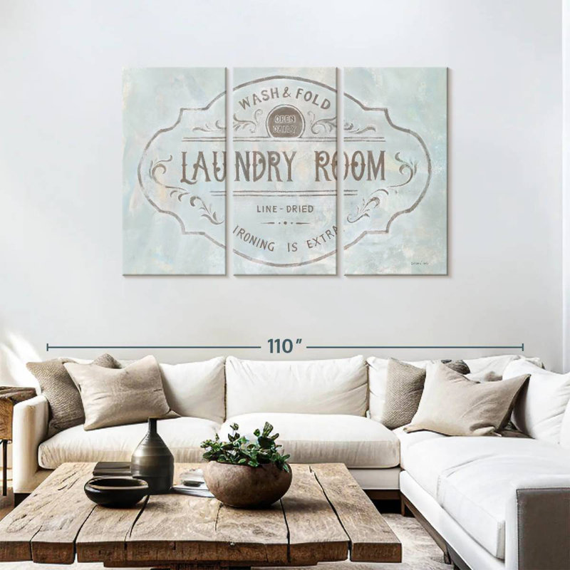 Plaque murale Kema Laundry Day, H 48 po x l 74 po