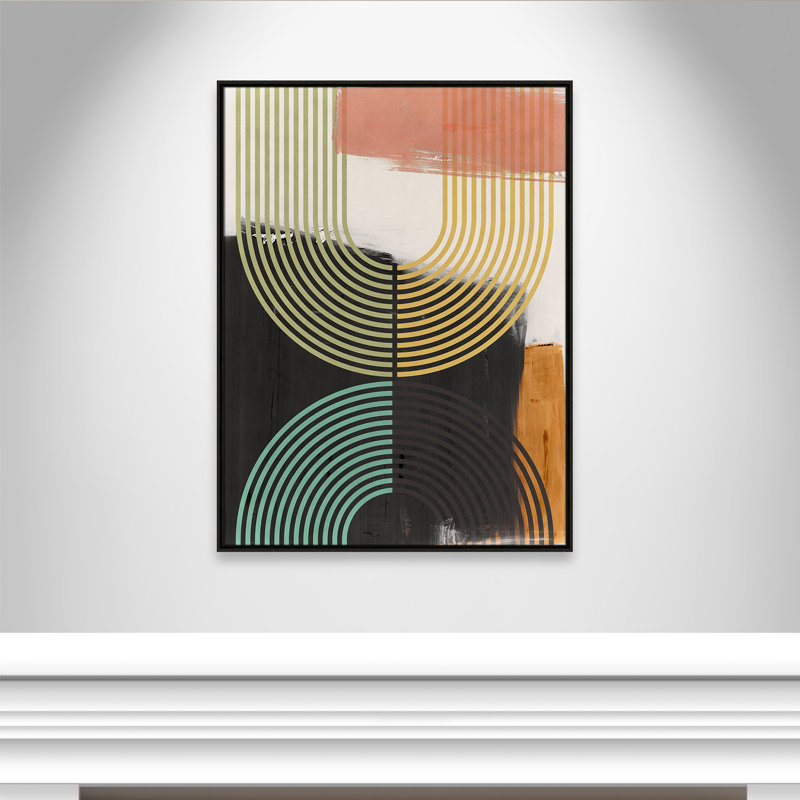 «Bolded II» par Isabelle Z, Toile avec cadre, 31.5'' W x 41.5'' H, Espresso Floater
