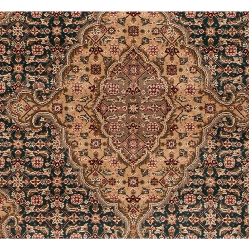 Wool Oriental Area Rug in Green