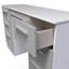 Takijah Double Pedestal Desk IN Grey Matt