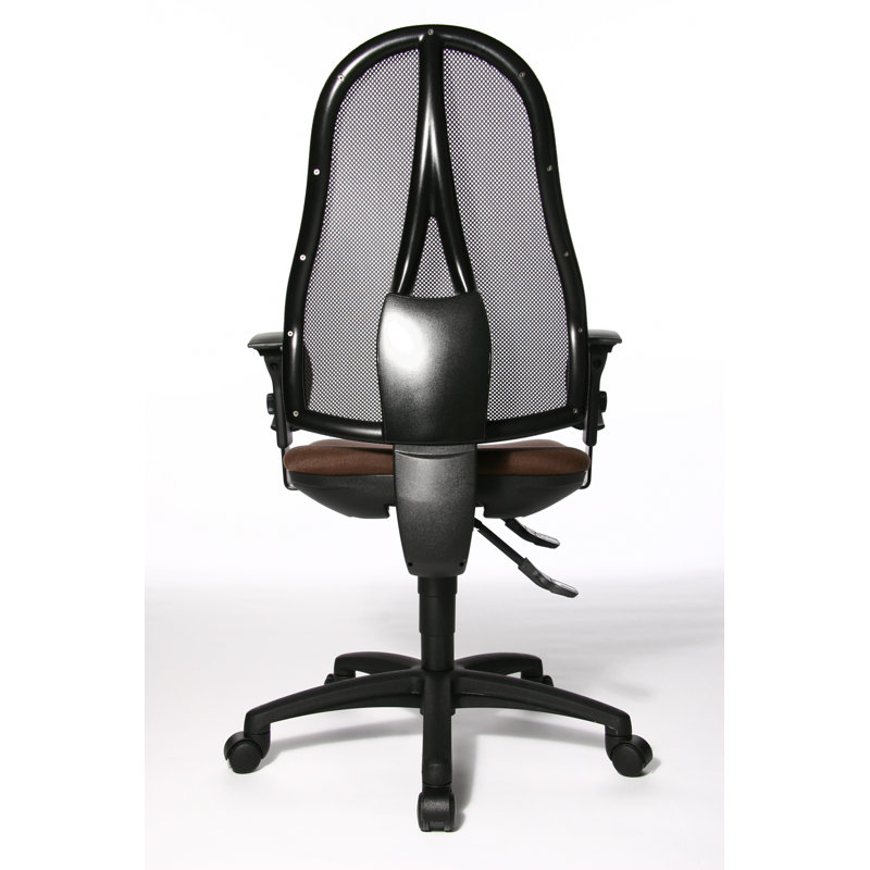 Office Chair, Brown, Closed