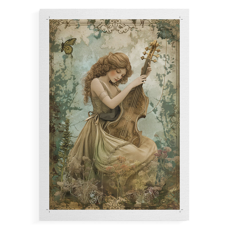 «WOMEN Series CCCCXCVII», reproduction sur toile de qualité supérieure seulement - non encadrée - prête à être accrochée