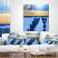 «Fantastic Blue Boardwalk and Seashore» - Coussin imprimé pont et pont-29339310-29341037