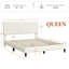 Upholstered Bed Frame with Adjustable Headboard-1139120130-1139120128
