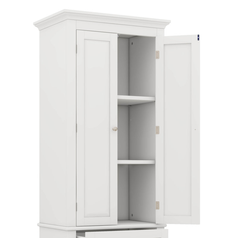 Grande armoire de rangement avec trois tiroirs, un organisateur d'espace efficace pour la salle de bain et le bureau