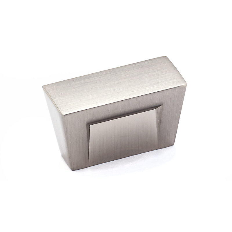 Poignée rectangulaire Expression, Nickel brossé
