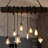 Smither 8 - Light Kitchen Island Rectangle Pendant with Rope Accents