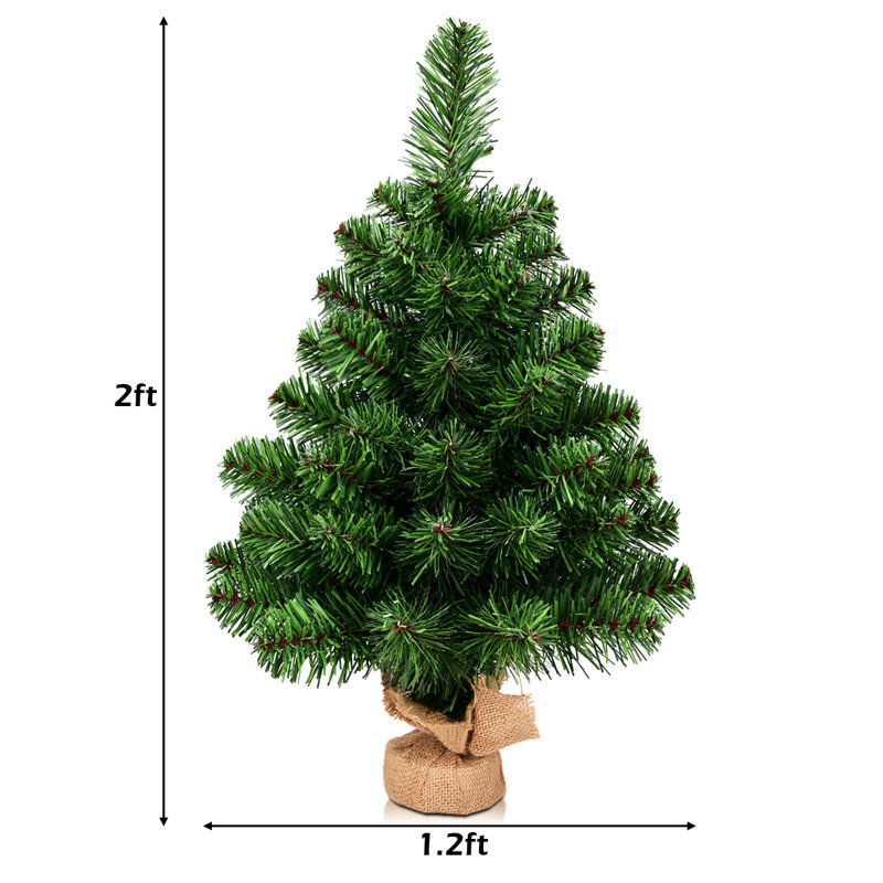 Petit arbre de Noël artificiel en PVC The Holiday Aisle®