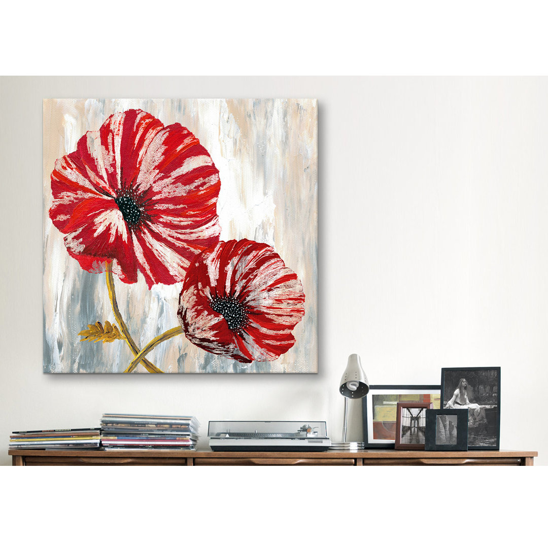 Red Poppies I from Willow Way Studios, Inc Painting Print on Canvas iCanvas Mat 