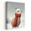 Festive Llama Snowfall by Bilge Paksoylu - Wrapped Canvas Print-2072500980