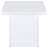 White High Gloss End Table