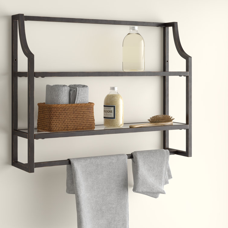 Eiffe 2 Piece Accent Shelf with Towel Bar