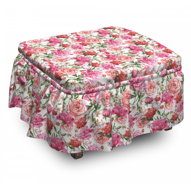 Ensemble de housse pour repose-pieds 2 pièces, Motif 4