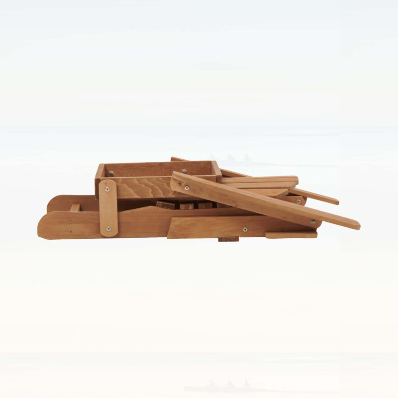 Chaise Adirondack pliante surdimensionnée en bois pour l'extérieur avec dossier et siège pré-assemblés, parfaite pour le jardin, le patio et la terrasse